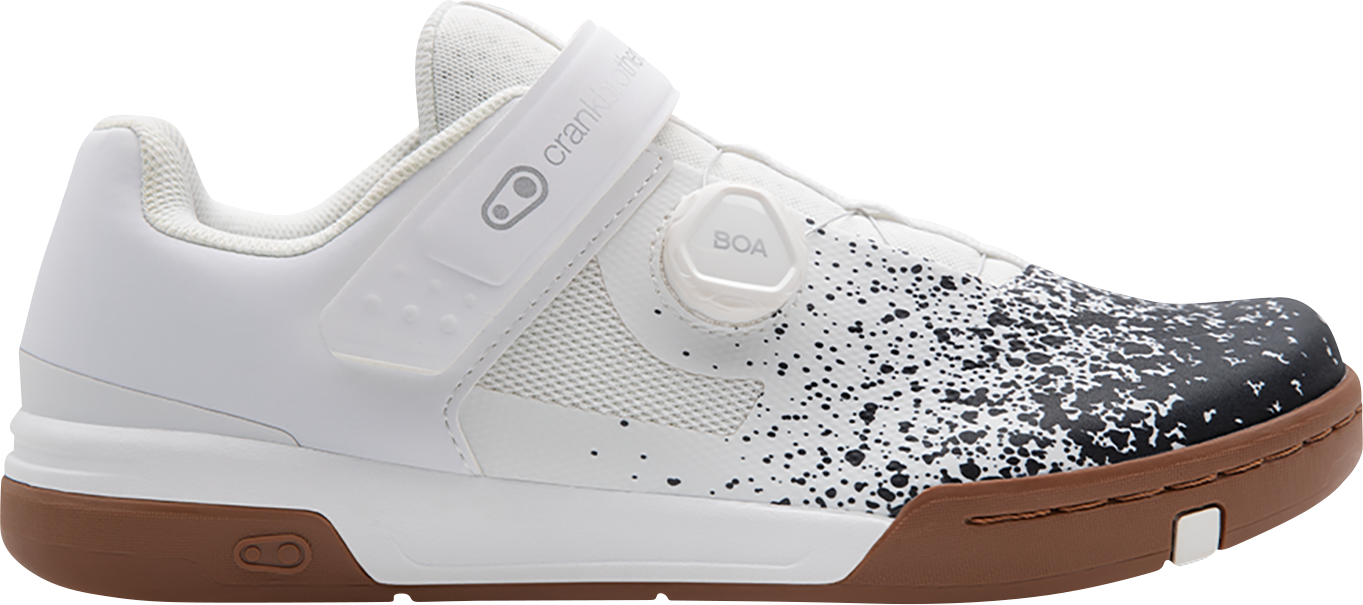 CRANKBROTHERS Stamp BOA® Flat Shoes - Black/White Splatter - US 14 STB11020S-14.0