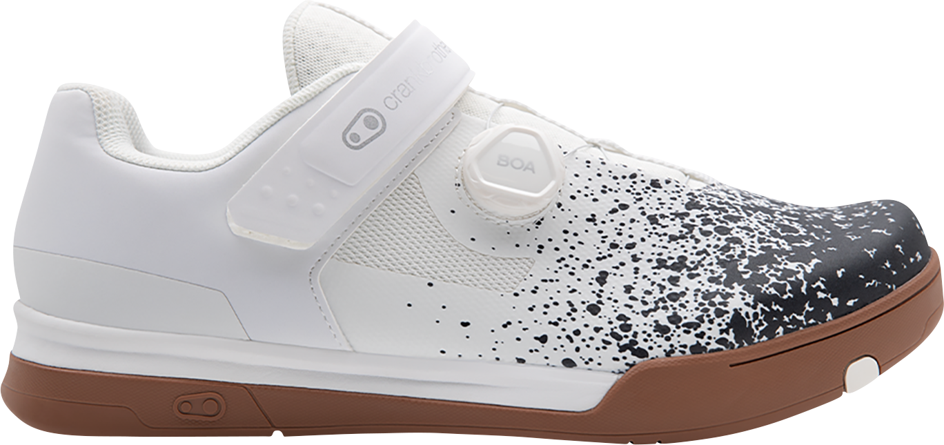 CRANKBROTHERS Mallet BOA® Clip-In Shoes - Black/White Splatter - US 12.5 MAB11020S-12.5