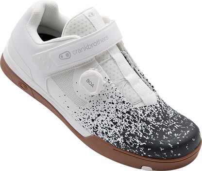 CRANKBROTHERS Mallet BOA® Clip-In Shoes - Black/White Splatter - US 12.5 MAB11020S-12.5