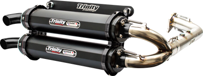 TRINITY RACING Stage 5 Dual Exhaust - Cerakote Black TR-4174D-C2