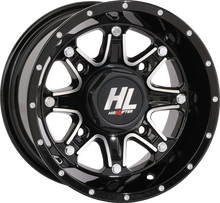 HIGH LIFTER Wheel - HL4 - Rear - Gloss Black w/Machined - 12x7 - 4/110 - 2+5 (-47 mm) 12HL04-1111