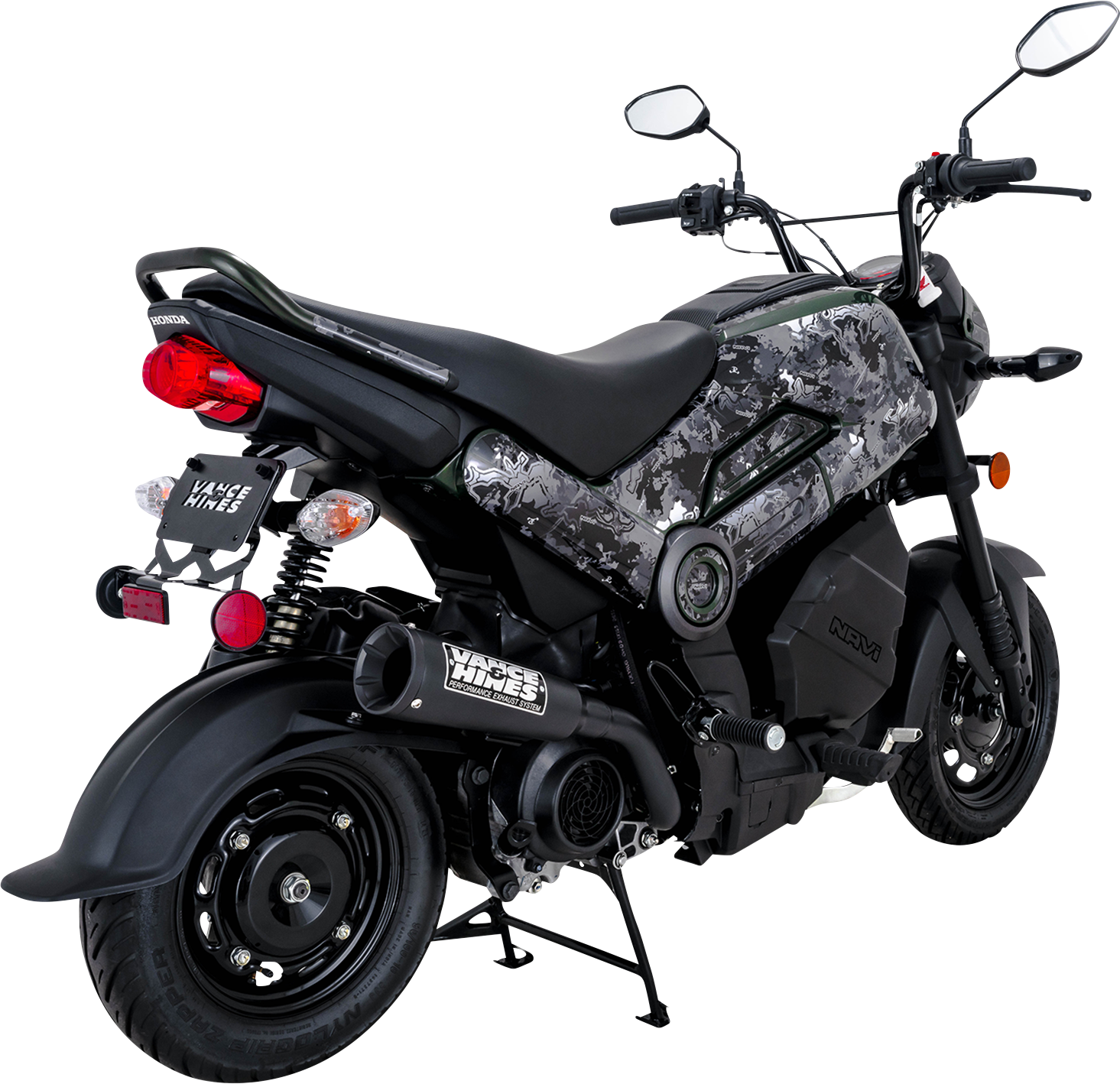 VANCE & HINES Upsweep Exhaust System - Black 48241