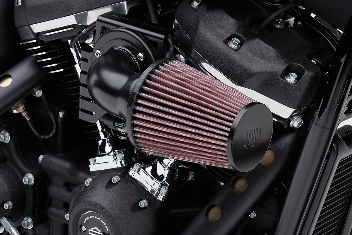 COBRA Cone Air Intake - Black - Softail 606-0104-06B-SB