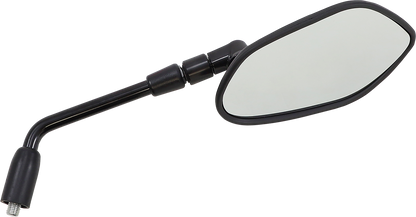 EMGO Mirror - OEM - Replacement - Side View - Oblong - Black - Left - Each 20-55312