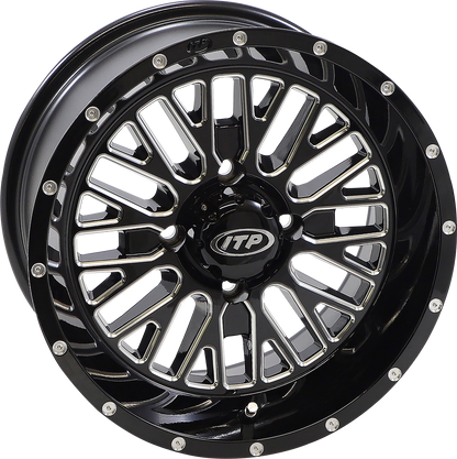 ITP Wheel - Momentum - Front/Rear - Black/Milled - 14x7 - 4/110 - 4+3 (+10 mm) 1422734731B