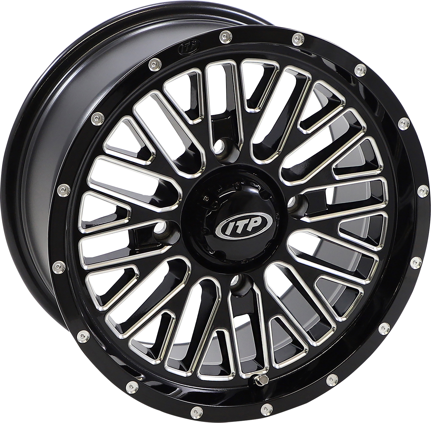 ITP Wheel - Momentum - Front/Rear - Black/Milled - 14x7 - 4/137 - 5+2 (+30 mm) 1422735731B