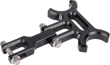 THRASHIN SUPPLY CO. Holeshot riser gauge relocation mounting bracket - Black TSC-2215