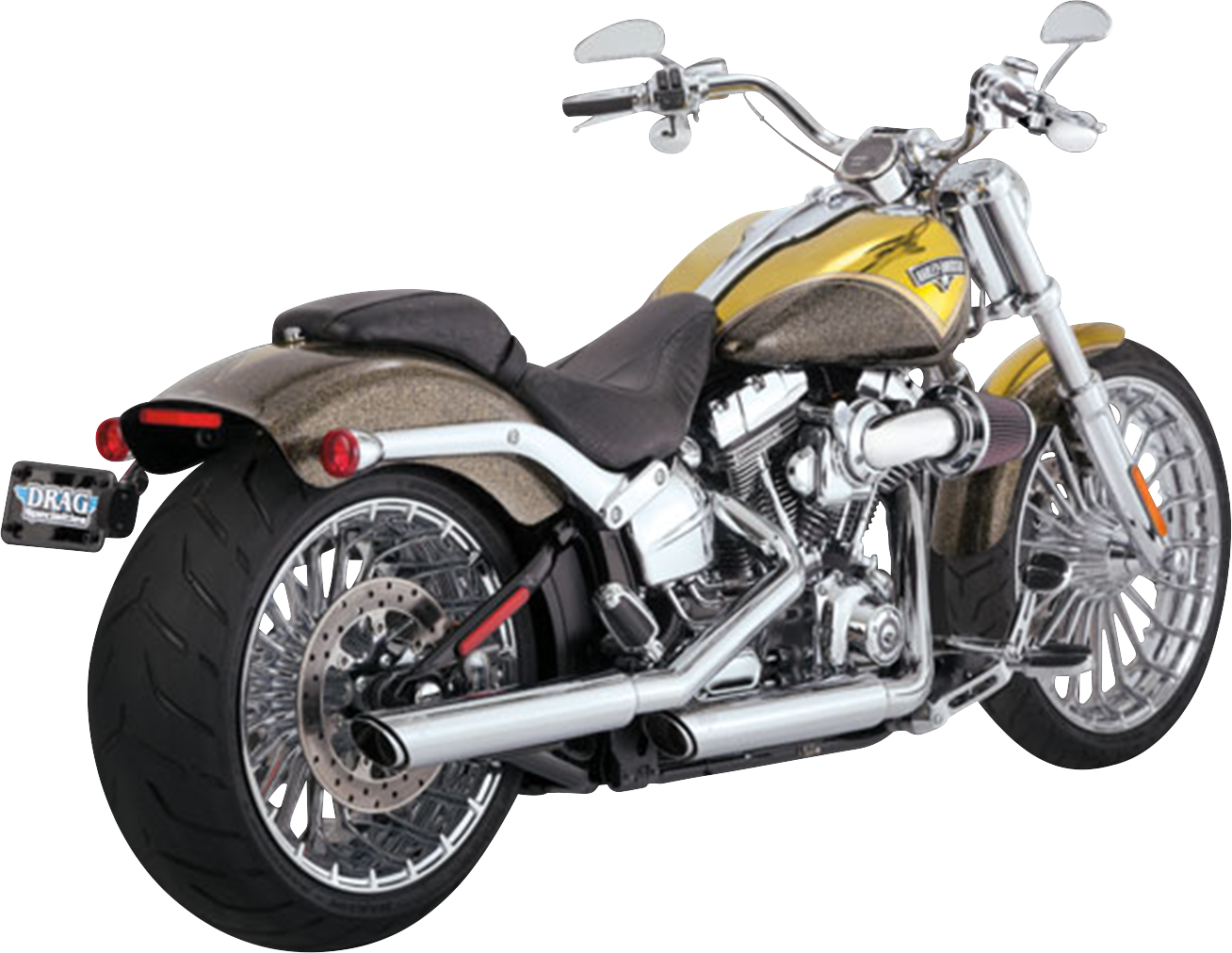 VANCE & HINES 3" Twin Slash Slip-On Muffler - Chrome 16335