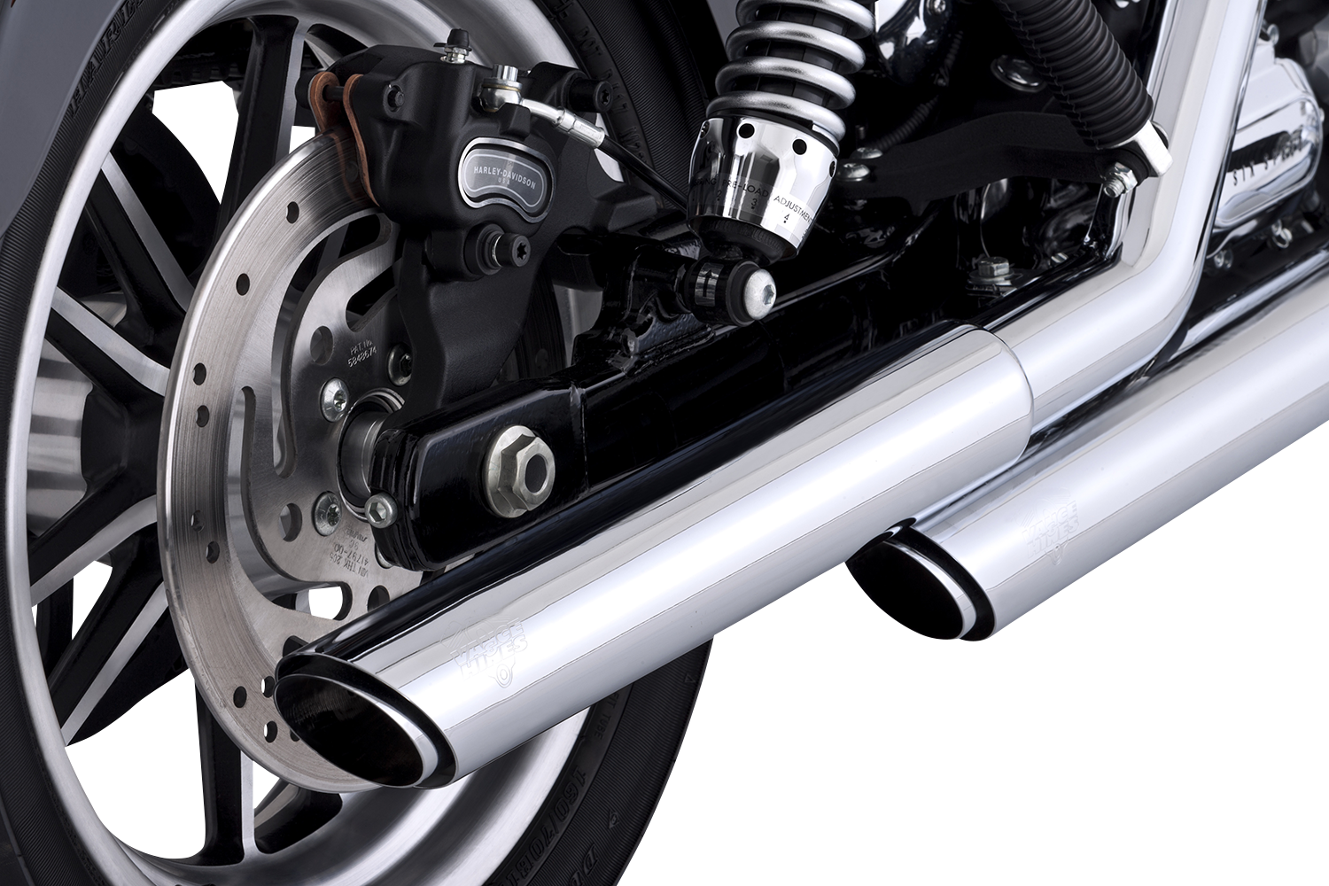 VANCE & HINES 3" Twin Slash Slip-On Muffler - Chrome 16337