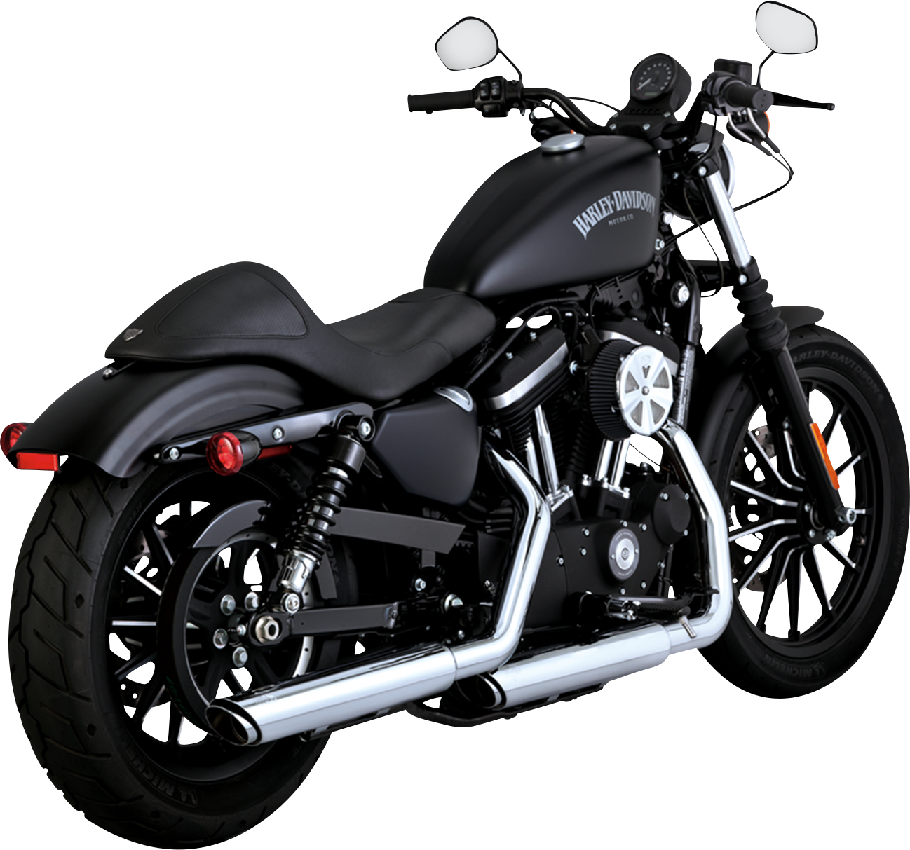 VANCE & HINES 3" Twin Slash Slip-On Muffler - Chrome 16361