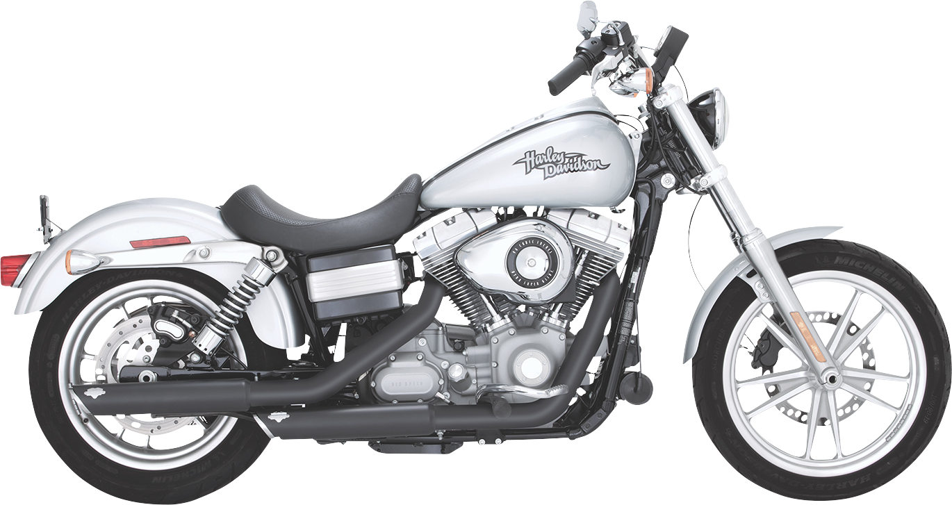 VANCE & HINES 3" Twin Slash Slip-On Mufflers - Black 46337