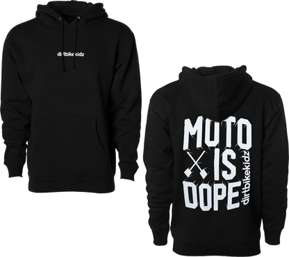 Moto Is Dope Hoodie Black Md