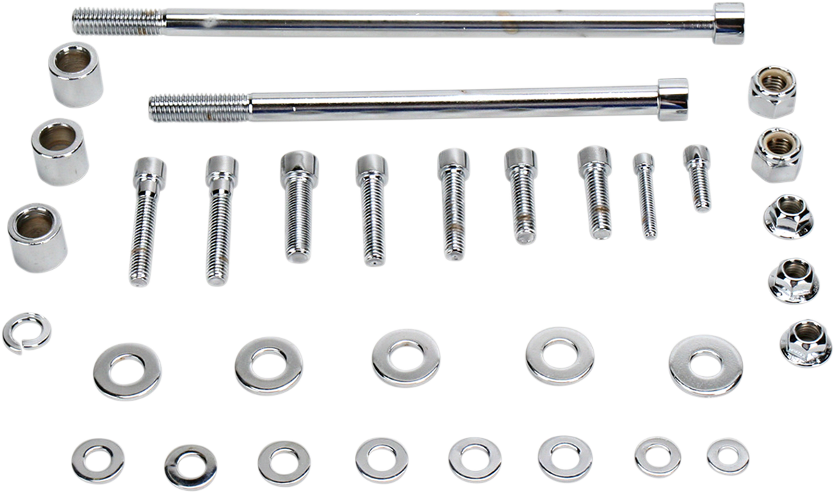 GARDNER-WESTCOTT Bolt Kit - Motor Mount - Top/Front/Rear - Socket-Head - Chrome P-96-19
