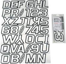 HARDLINE I.D. Sticker Kit - 700 Series - Clear 700CLBLK