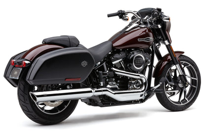 909 Twins 4" Slip Ons Chrome Flsb 18 22