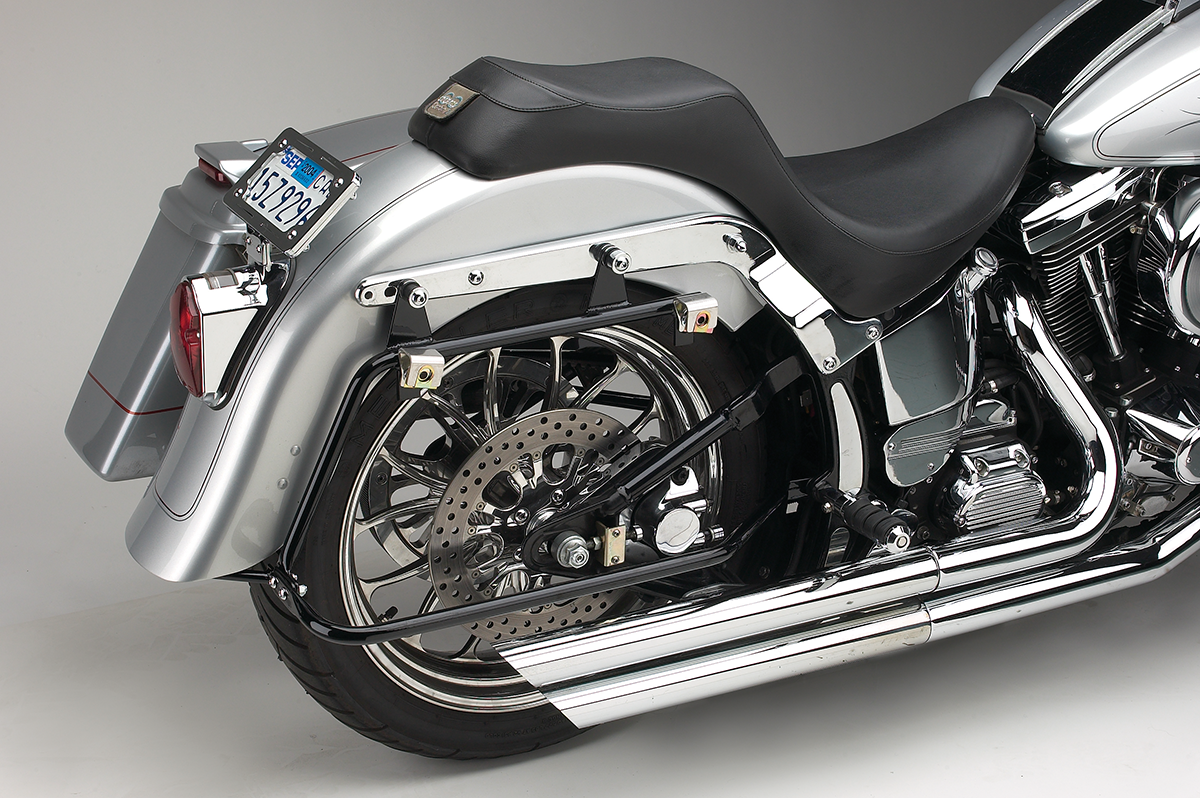 CYCLE VISIONS Saddlebag Mount for Softail Models CV-7210