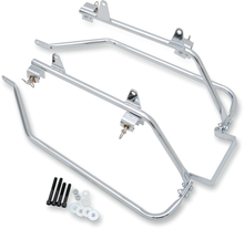CYCLE VISIONS Saddlebag Mounts - Chrome - FLST '08-'17 CV-7206