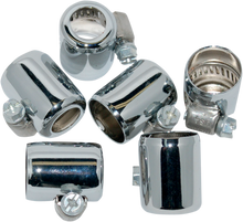 NAMZ Oil Line Hose Clamps - Chrome - 3/8" - 6-Pack NHC-CH206