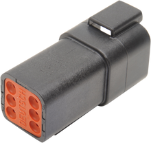 NAMZ Deutsch Receptacle - 6 Pin - Black DR-6B