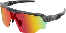 BOBSTER Wheelie Sunglasses - Gloss Clear Gray - Smoke Black Red Revo Mirror Lens BWHE01