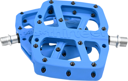 E*THIRTEEN Base Pedals - Flat - Blue PD2USA-102