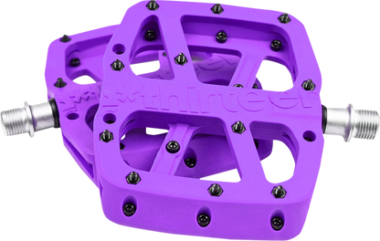 E*THIRTEEN Base Pedals - Flat - Eggplant PD2USA-103