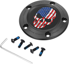 FIGURATI DESIGNS Timing Cover - 5 Hole - Skull - Black FD25-TC-5H-BLK
