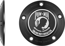 FIGURATI DESIGNS Timing Cover - 5 Hole - POW MIA - Black FD50-TC-5H-BLK