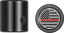 FIGURATI DESIGNS Heel-Toe Shifter Cover - Red Line American Flag - Black FD75-HTSC-BLK