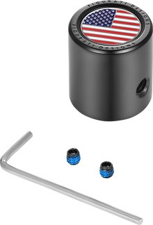 FIGURATI DESIGNS Heel-Toe Shifter Cover - American Flag - Red/White/Blue/Black FD21-HTSC-BLK