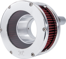 FEULING PARTS BA Series Air Cleaner Kit - Chrome - Red Filter 5438