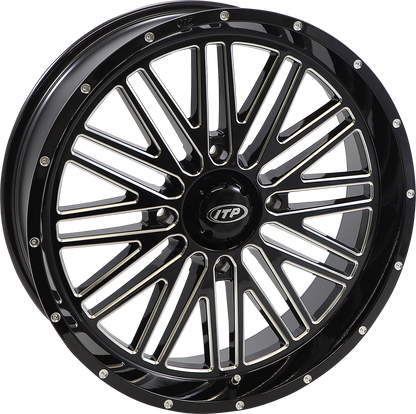 ITP Wheel - Momentum - Front/Rear - Black/Milled - 22x6.5 - 4/156 - 4+2.5 (+10 mm) 2222785731B