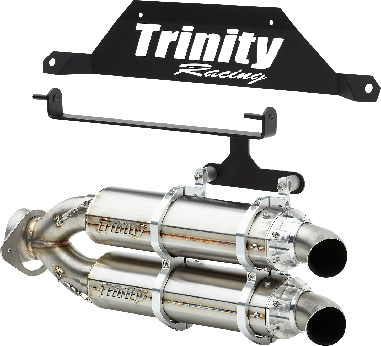 TRINITY RACING Slip-On Muffler - Stainless Steel TR-4182S