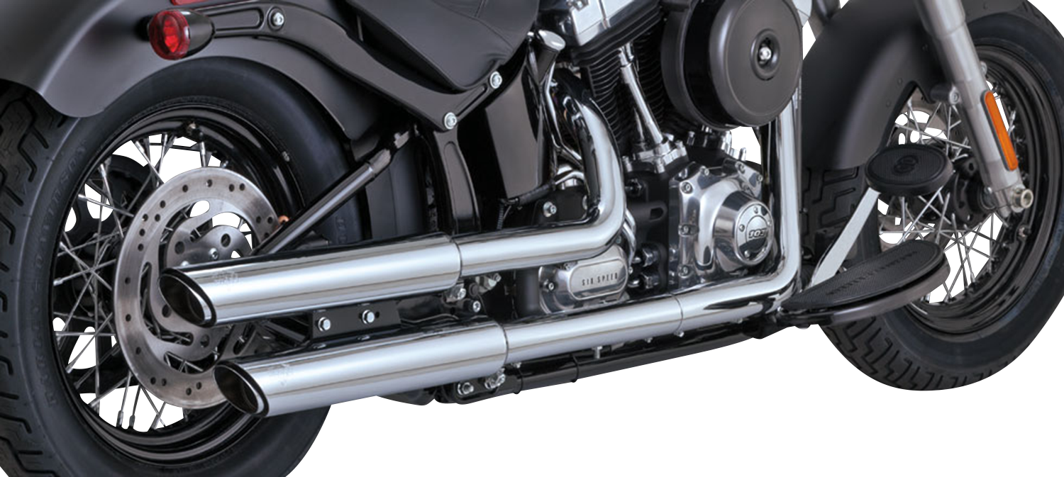 VANCE & HINES 3" Twin Slash Slip-On Muffler - Chrome 16341