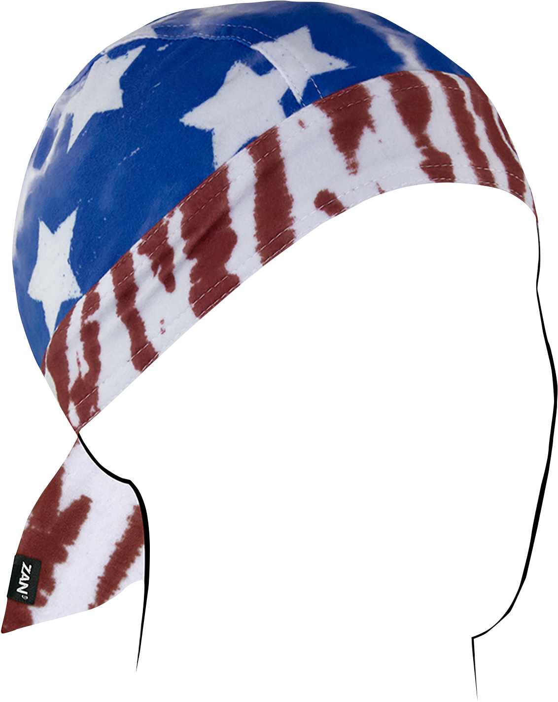 ZAN HEADGEAR Flydanna® SportFlex® - Stars and Stripes Tie Dye ZL602