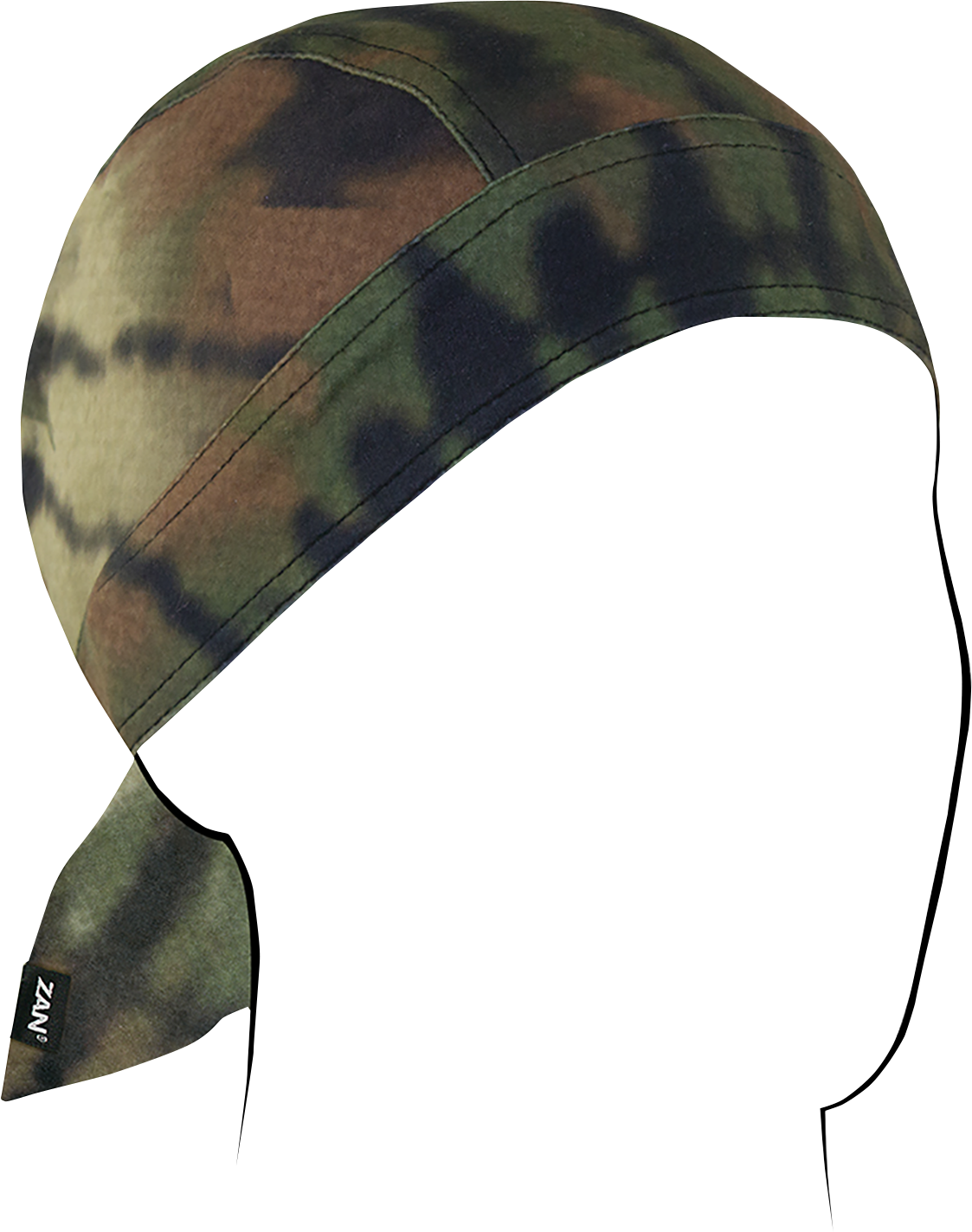 ZAN HEADGEAR Flydanna® SportFlex® - Woodland Camo Tie Dye ZL606