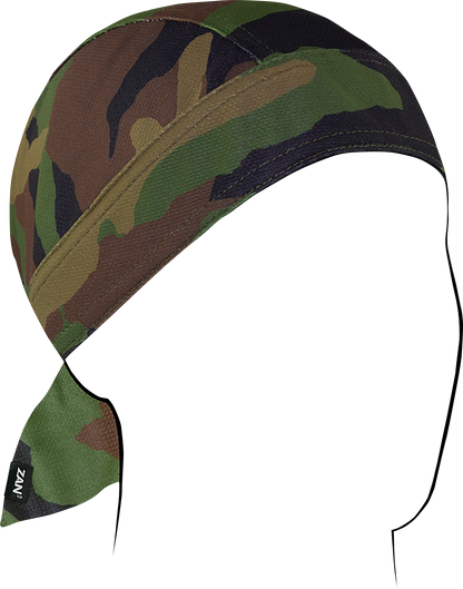 ZAN HEADGEAR Flydanna® Micro-Mesh Polyester Headwrap - Woodland Camo ZM118
