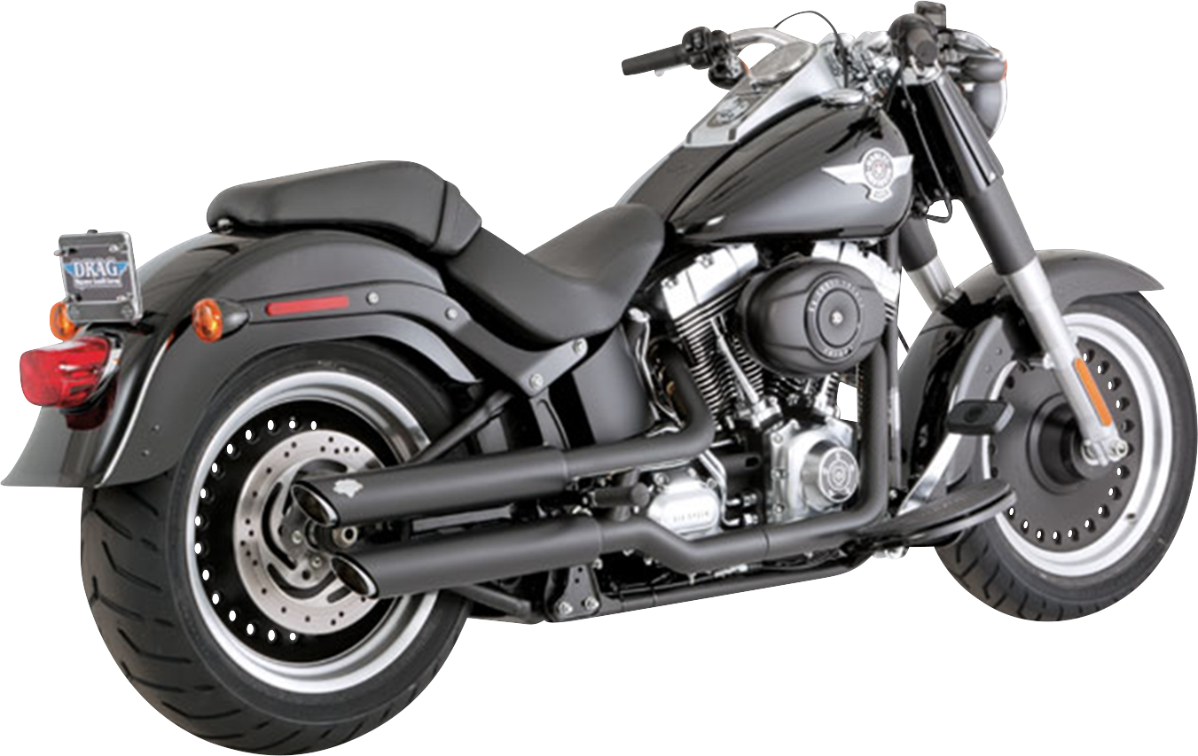 VANCE & HINES 3" Twin Slash Slip-On Mufflers - Black 46343