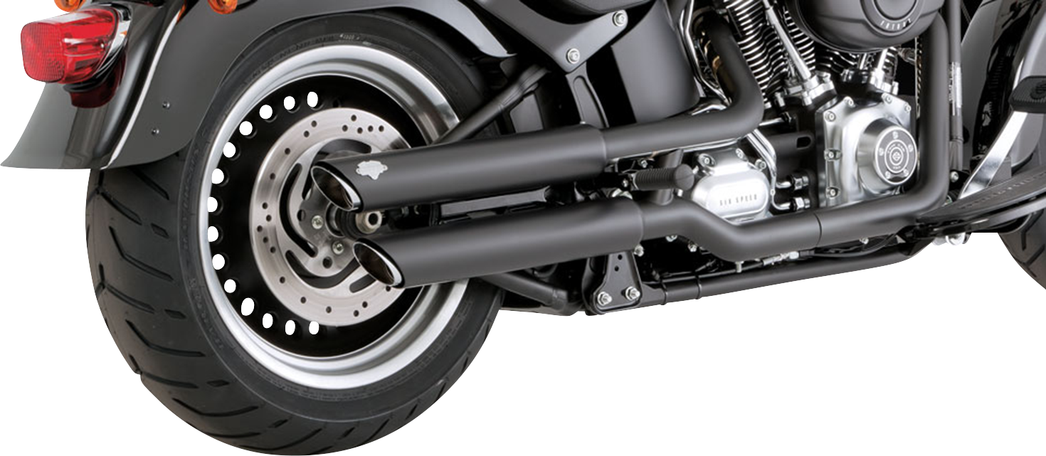 VANCE & HINES 3" Twin Slash Slip-On Mufflers - Black 46343