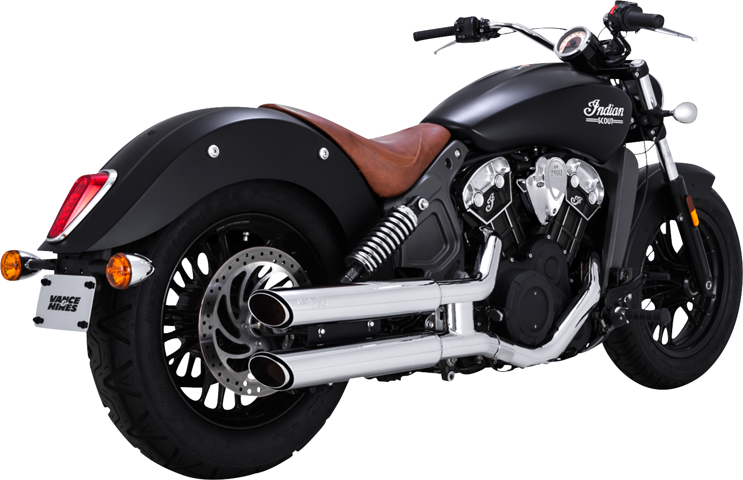 VANCE & HINES 3" Twin Slash Slip-On Mufflers - Chrome 18323
