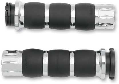 AVON GRIPS Rival Velvet Air Grips - Chrome AIR-93-RIV