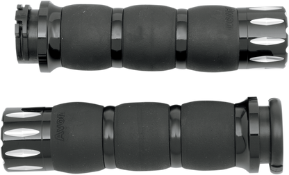 AVON GRIPS Rival Velvet Air Grips - Black AIR-96-ANO-RIV