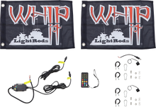 WHIPITLIGHTRODS 3' Light Rod Whip - Pair - White SB-RGBR-232