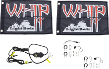 WHIPITLIGHTRODS 3' Light Rod Whip - Bluetooth - Pair - White SB-RGBBT-232
