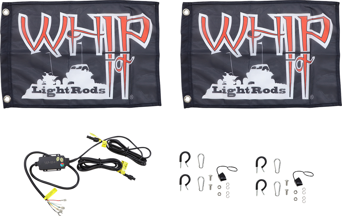 WHIPITLIGHTRODS 5' Light Rod Whip - Pair - Chase - Black SB-CHSBTR-152