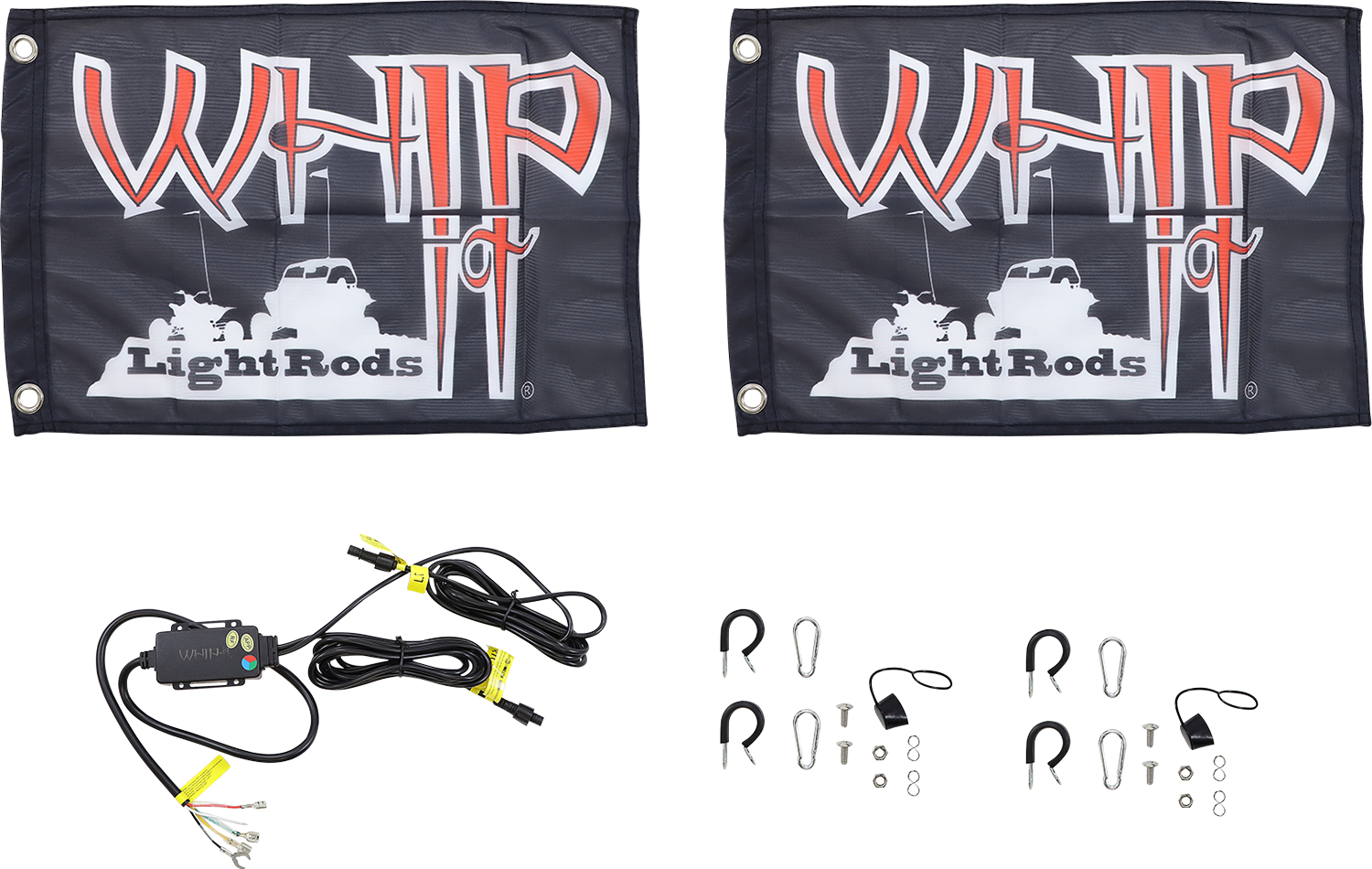 WHIPITLIGHTRODS 5' Light Rod Whip - Pair - Chase - Black SB-CHSBTR-152