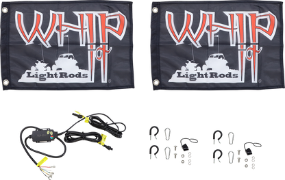 WHIPITLIGHTRODS 5' Light Rod Whip - Pair - Chase - Black SB-CHSBTR-152