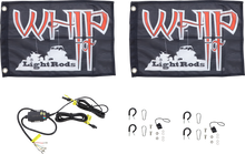 WHIPITLIGHTRODS 5' Light Rod Whip - Pair - Chase - White SB-CHSBTR-252