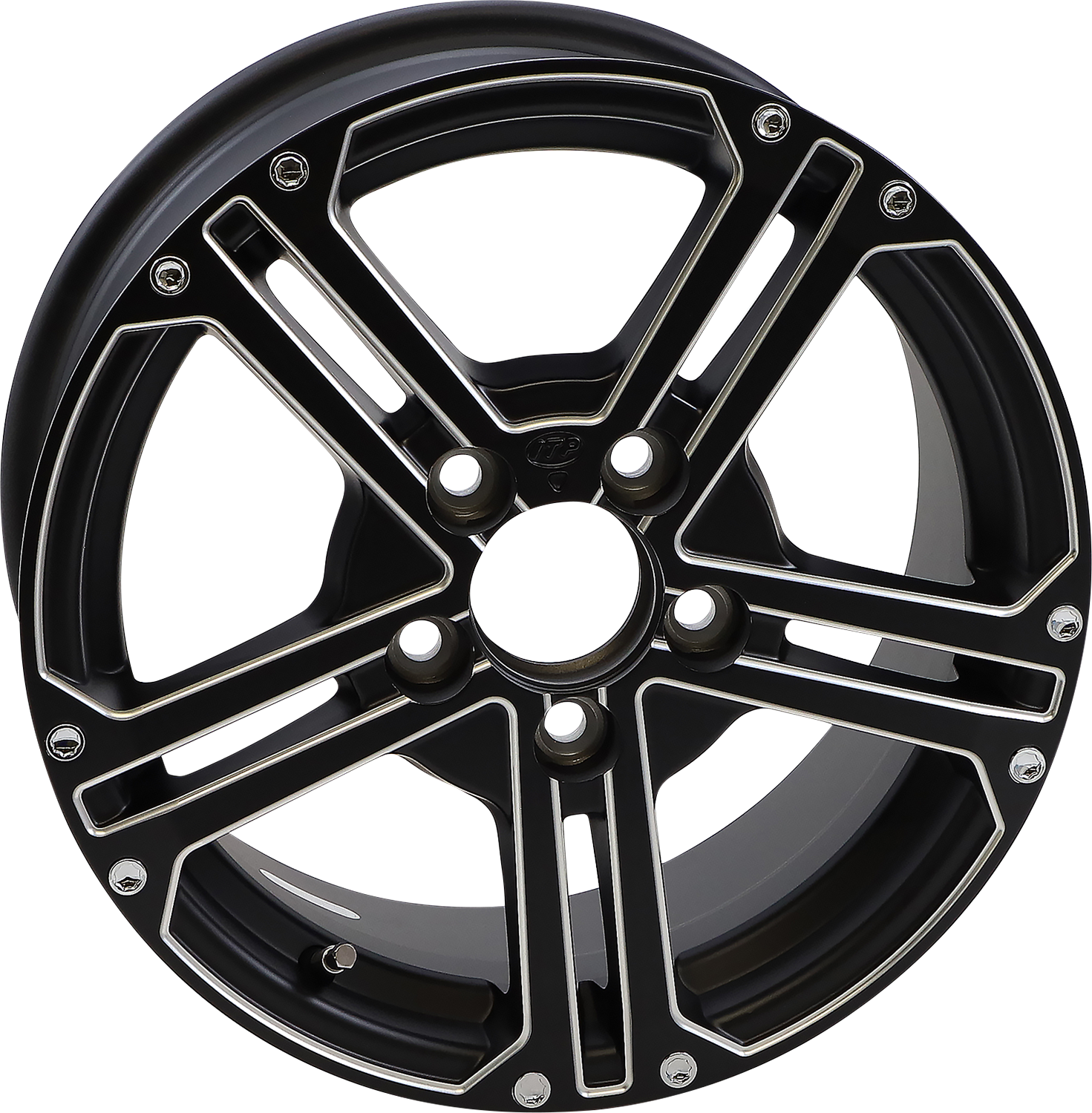 ITP Wheel - SS212 - Front/Rear - Milled Black - 15x7 - 5/4.5 - 6+1 (+61.8 mm) 1522761727B