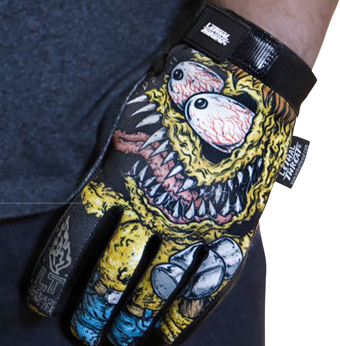 LETHAL THREAT Grease Monster Gloves - Black - Large GL15022L